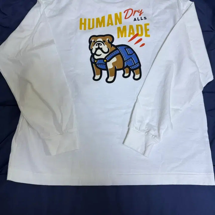 [BUNJANG] Human Made White Long Sleeve T-shirt (L) / 휴먼메이드 화이트 긴팔티셔츠(L)