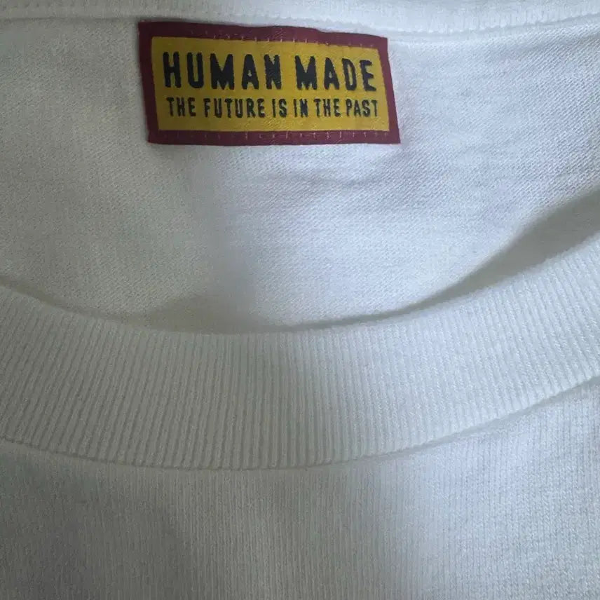 [BUNJANG] Human Made White Long Sleeve T-shirt (L) / 휴먼메이드 화이트 긴팔티셔츠(L)