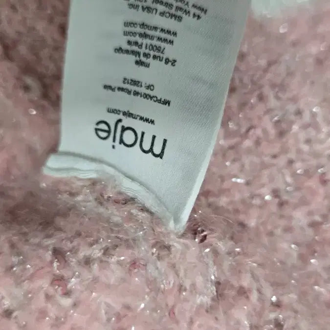 [BUNJANG] Maje Lurex Cardigan (Pink) - Size 1 / 마쥬 루렉스 가디건 핑크 1사이즈