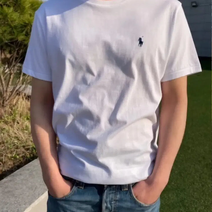 [BUNJANG] Polo Ralph Lauren Short Sleeve T-shirt / 폴로 랄프로렌 반팔 티셔츠 화이트/블랙/네이비