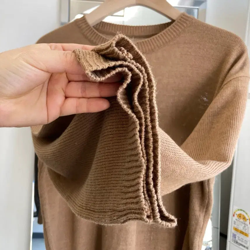 [BUNJANG] Spring Knit T-shirt / 프리사이즈 봄 니트 긴팔티 Spring Knit T shirt