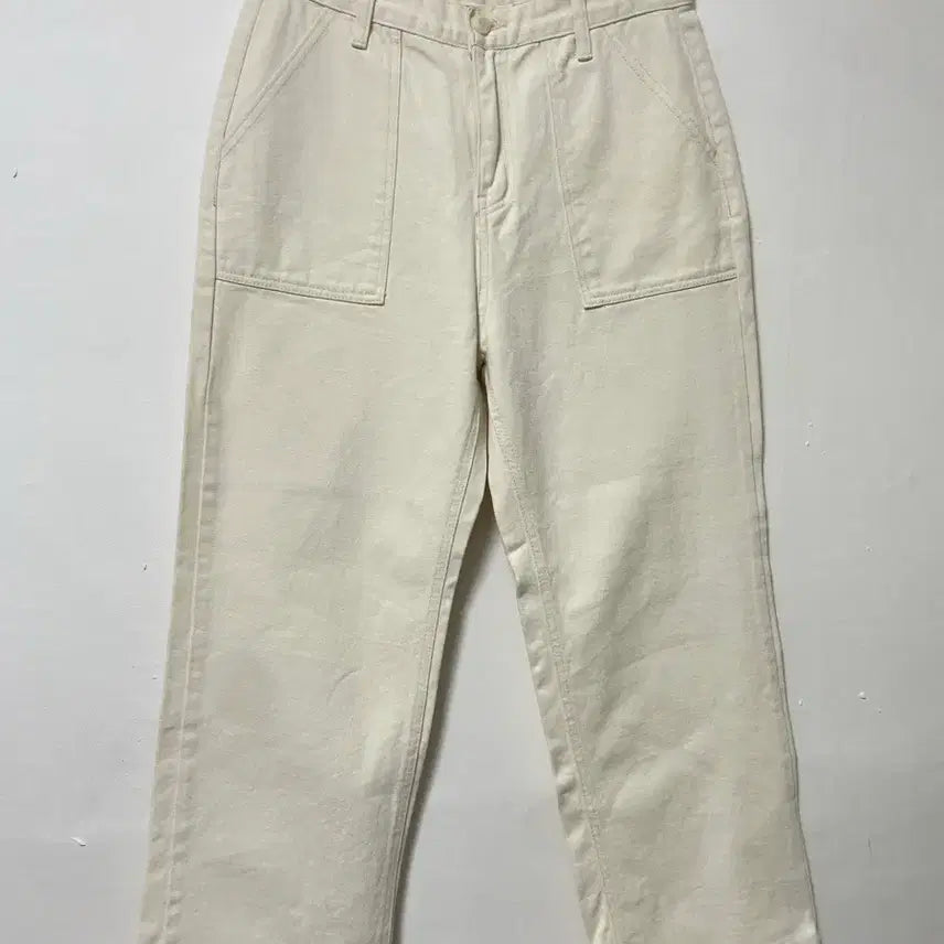 [BUNJANG] 30 LIBRE Fatigue Wide Ivory Cream Jeans / 30 LIBRE 퍼티그 와이드 아이보리 크림진 팬츠 바지 정품