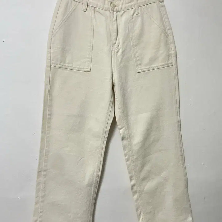 [BUNJANG] 30 LIBRE Fatigue Wide Ivory Cream Jeans / 30 LIBRE 퍼티그 와이드 아이보리 크림진 팬츠 바지 정품