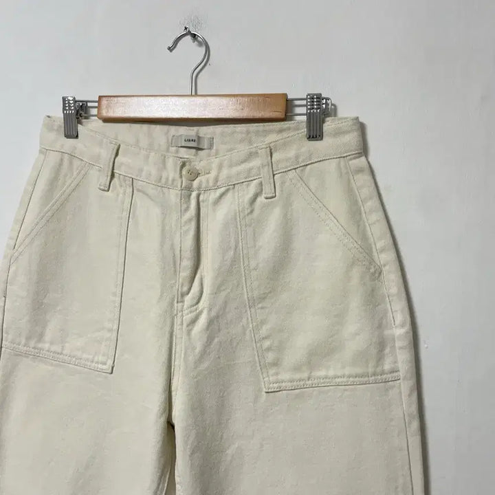 [BUNJANG] 30 LIBRE Fatigue Wide Ivory Cream Jeans / 30 LIBRE 퍼티그 와이드 아이보리 크림진 팬츠 바지 정품