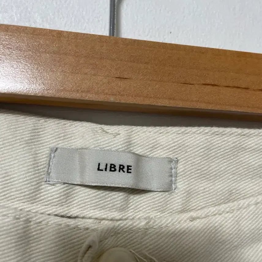 [BUNJANG] 30 LIBRE Fatigue Wide Ivory Cream Jeans / 30 LIBRE 퍼티그 와이드 아이보리 크림진 팬츠 바지 정품