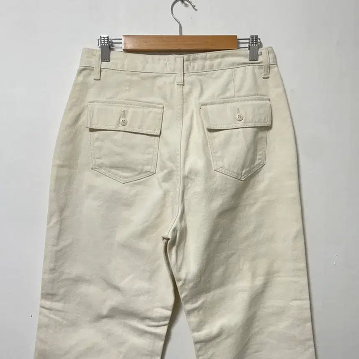 [BUNJANG] 30 LIBRE Fatigue Wide Ivory Cream Jeans / 30 LIBRE 퍼티그 와이드 아이보리 크림진 팬츠 바지 정품