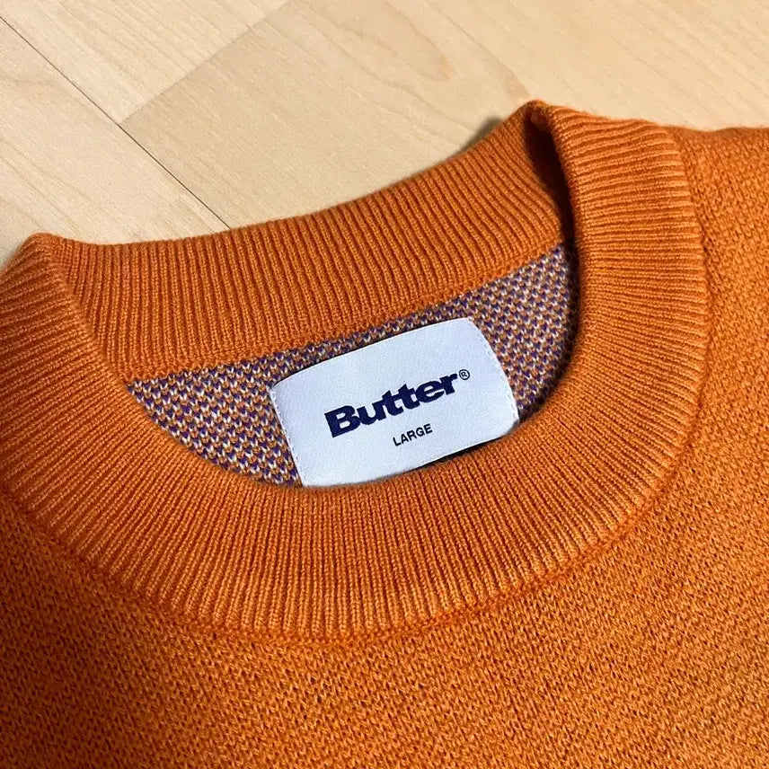 [BUNJANG] Butter Goods Orange L Butterfly Knit / L Butter 팝 나비 니트