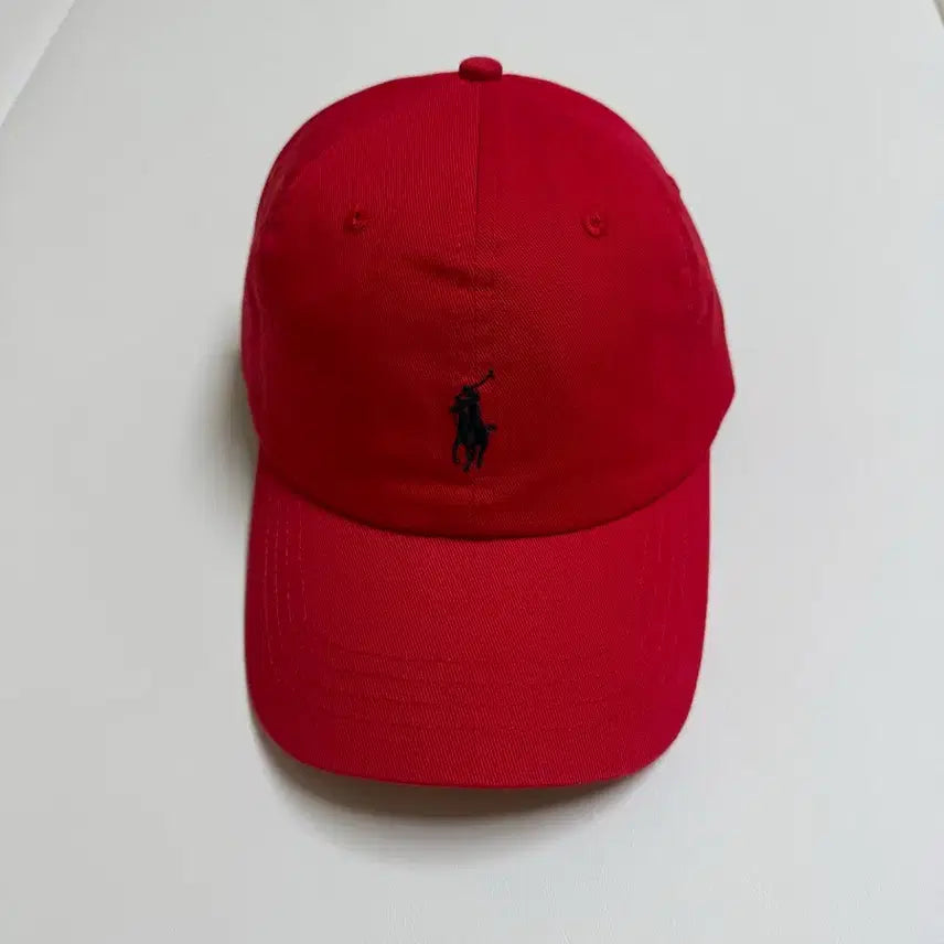 [BUNJANG] Polo Ralph Lauren Cotton Twill Baseball Cap Red / 폴로 랄프로렌 볼캡 모자 (레드)(새상품)