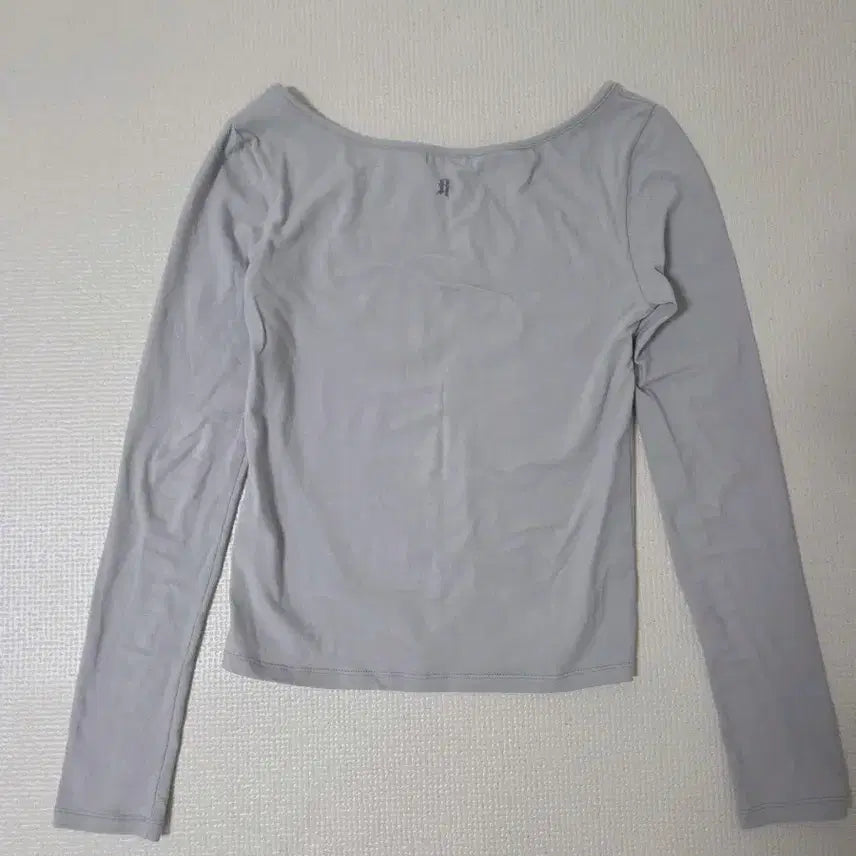 [SOLD OUT] 무신사 러닝하이 레터링 슬림 L/S 티 그레이