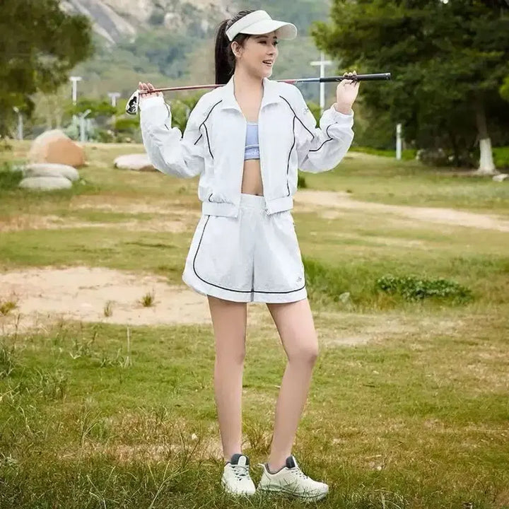 [BUNJANG] Black Training Shorts Set with White Line / 주말 할인)블랙 트레이닝 반바지 셋업