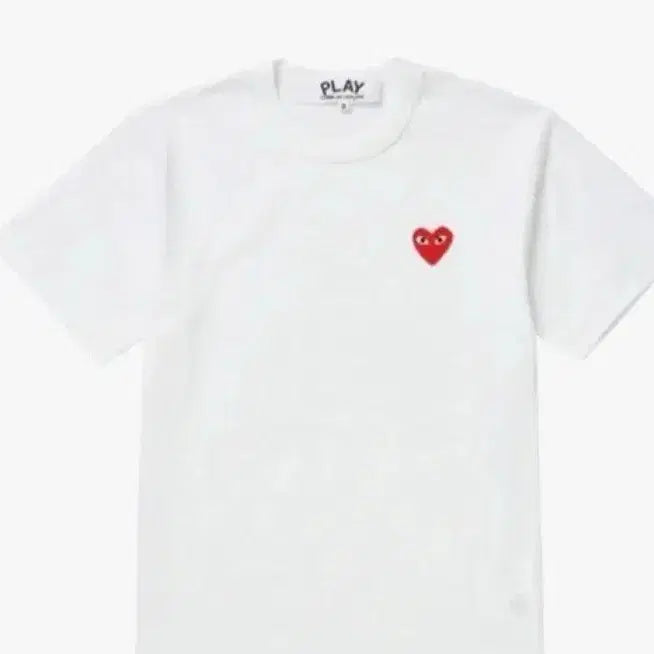 [BUNJANG] Comme des Garcons Play Short Sleeve T-shirt / 꼼데가르송 플레이 반팔 티셔츠 블랙/화이트