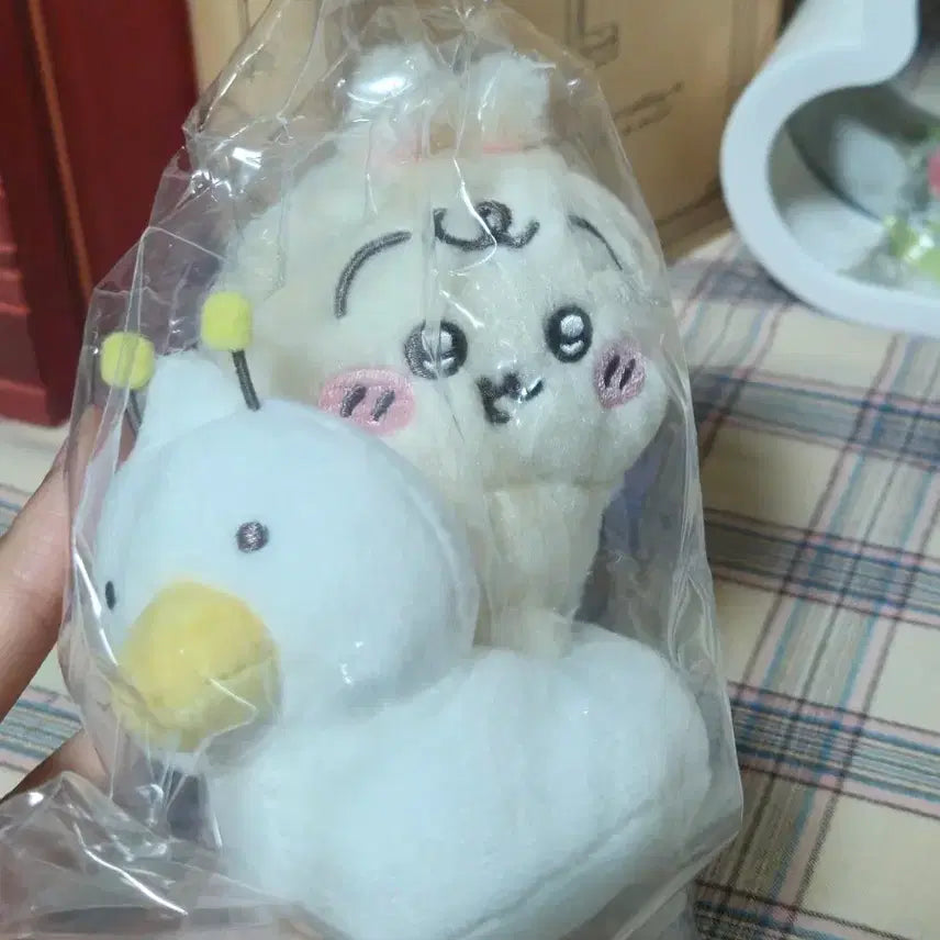 [BUNJANG] Chikawa Usagi Duck Plush Keychain / 치이카와 우사기 오리 인형 키링