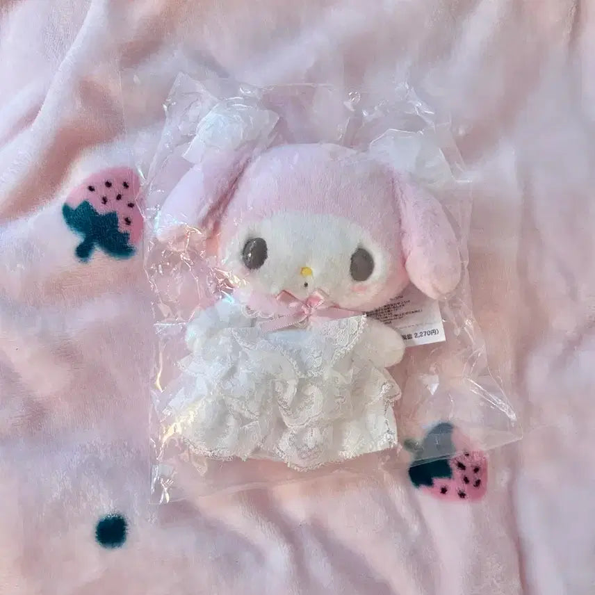 [BUNJANG] Sanrio Lady My Melody Mascot White Flower / 산리오 레이디 마이멜로디 마스코트 화이트 꽃