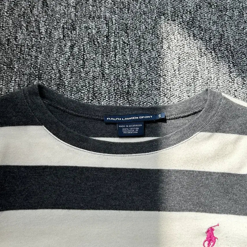 [BUNJANG] Ralph Lauren Sport Striped Long Sleeve T-shirt / 랄프로렌 스포츠 스트라이프 긴팔티셔츠