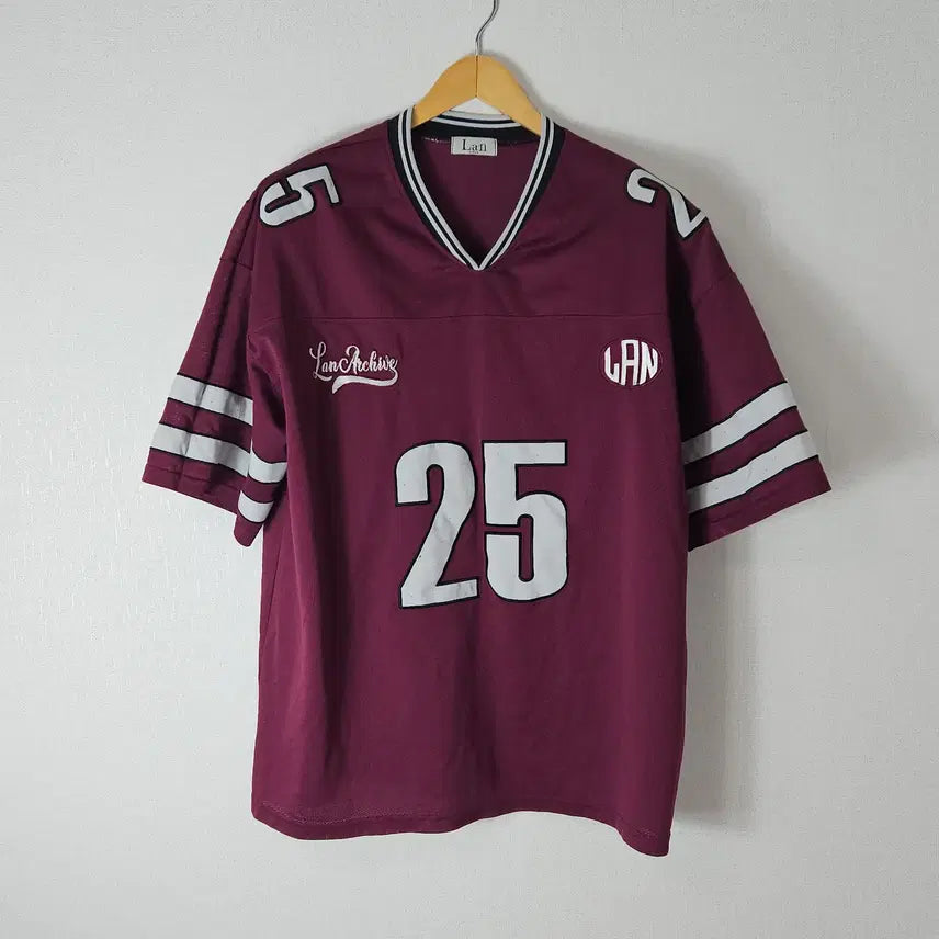 [BUNJANG] LAN ARCHIVE Uniform Rugby T-Shirt Short Sleeve OS / 랜아카이브 유니폼 져지 럭비 티셔츠 반팔 OS
