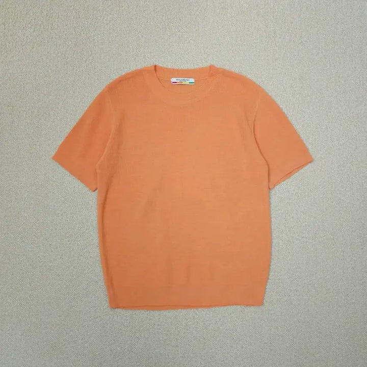 [BUNJANG] Orange Short-Sleeve Knit Top / (F)빨주노초 여성 반팔 니트 오렌지 L2W2936