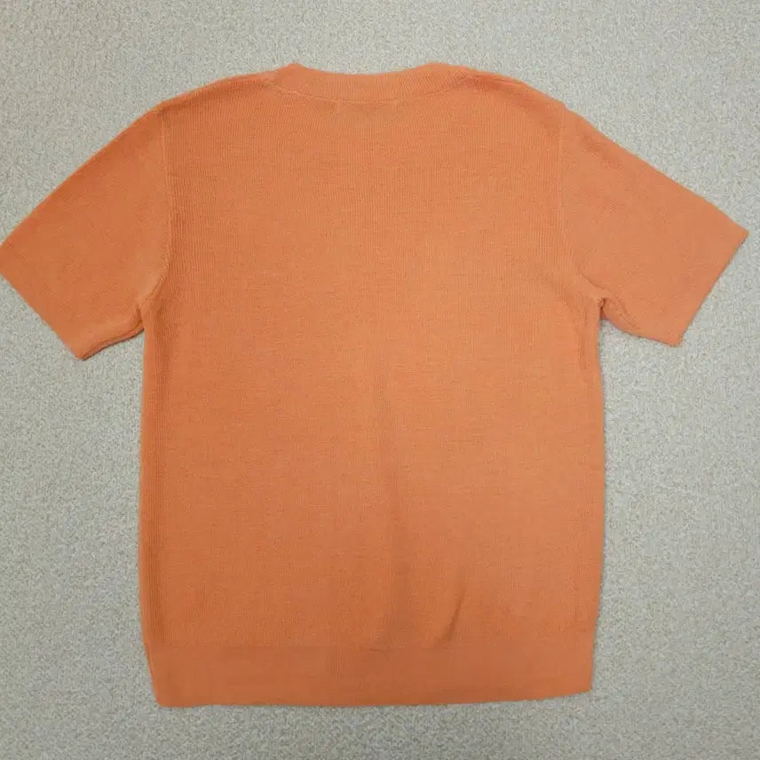 [BUNJANG] Orange Short-Sleeve Knit Top / (F)빨주노초 여성 반팔 니트 오렌지 L2W2936
