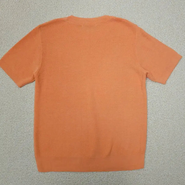 [BUNJANG] Orange Short-Sleeve Knit Top / (F)빨주노초 여성 반팔 니트 오렌지 L2W2936