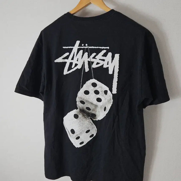 [SOLD OUT] 스투시 퍼지 다이스 반팔 티셔츠 블랙 L 정품