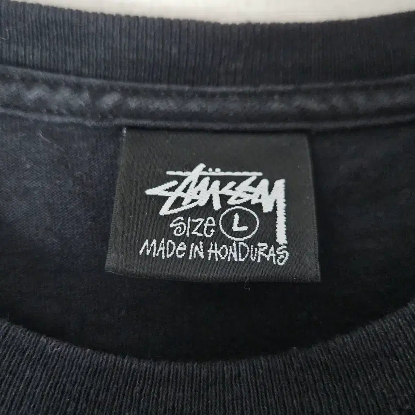 [SOLD OUT] 스투시 퍼지 다이스 반팔 티셔츠 블랙 L 정품