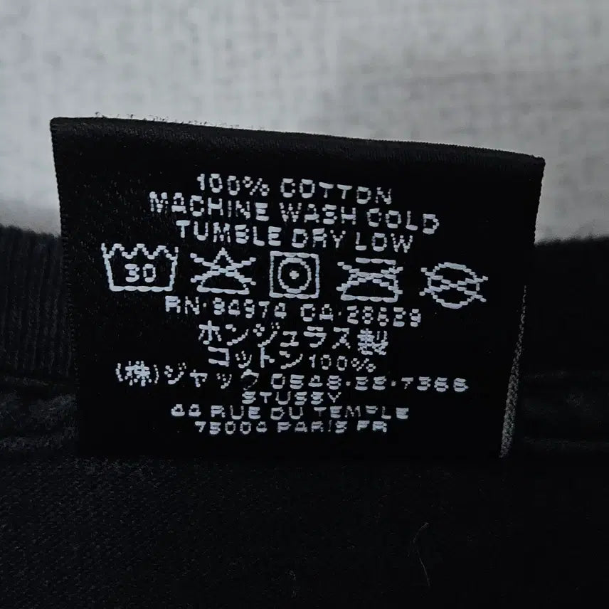 [SOLD OUT] 스투시 퍼지 다이스 반팔 티셔츠 블랙 L 정품