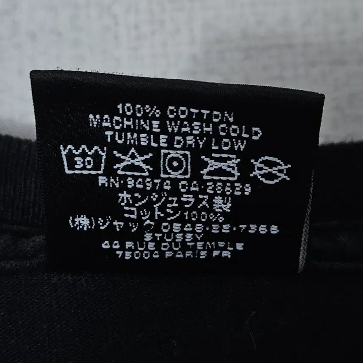 [SOLD OUT] 스투시 퍼지 다이스 반팔 티셔츠 블랙 L 정품