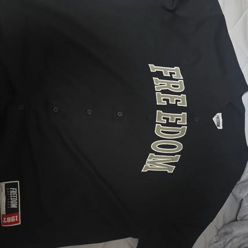 [BUNJANG] Freedom Baseball Jersey (Black) / [3XL]프리덤 베이스볼져지 블랙