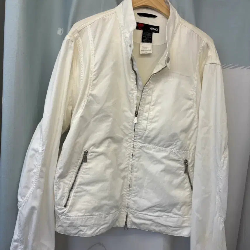 [BUNJANG] Versace Sports White Bomber Jacket / 베르사체 스포츠 화이트 봄버 자켓
