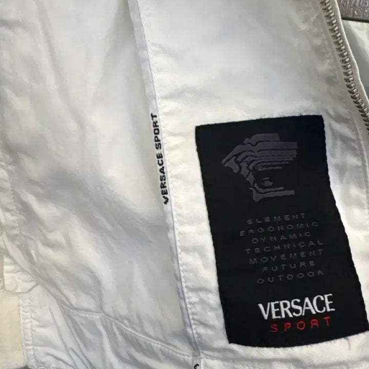 [BUNJANG] Versace Sports White Bomber Jacket / 베르사체 스포츠 화이트 봄버 자켓