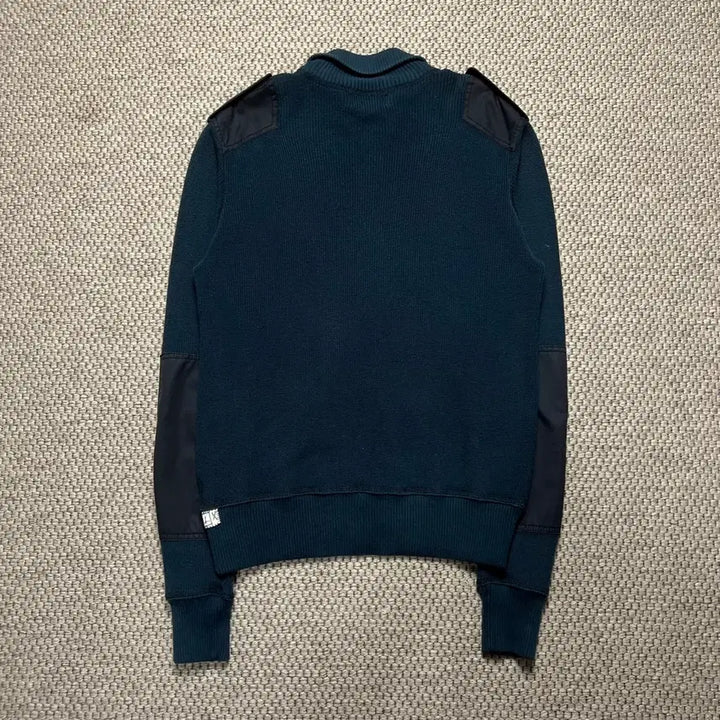 [BUNJANG] Polo Jeans Company Patch Knit Zip-Up Navy M / 폴로 진스 컴퍼니 패치 니트 집업 네이비 M