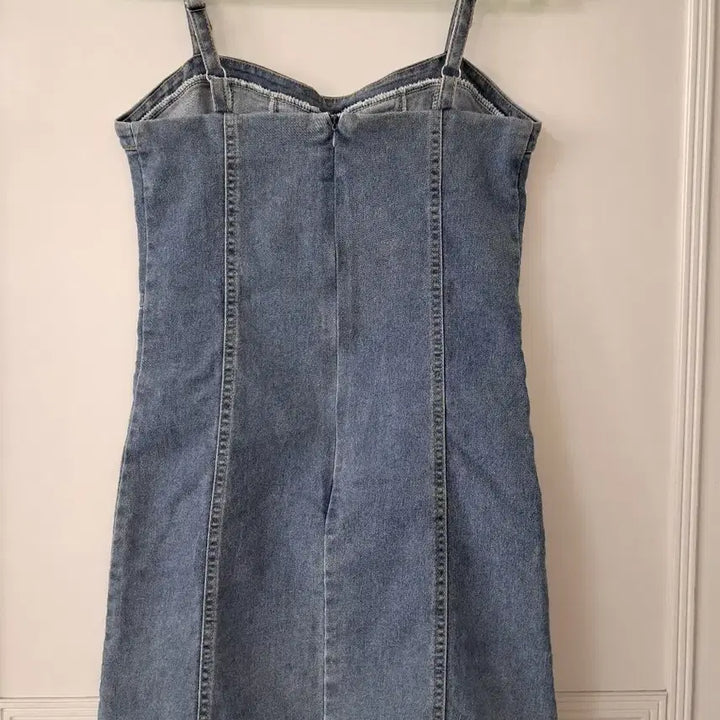 [BUNJANG] Denim Corset Mini Dress / 청 데님 코르셋 미니 원피스