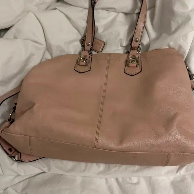 [BUNJANG] Coach Pink Leather Shoulder Bag / 코치 핑크 레더 숄더백 빈티지