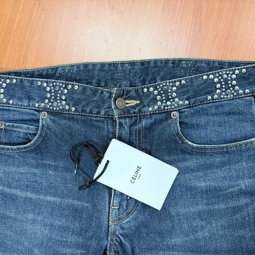 [BUNJANG] Celine Skinny Jeans / 셀린느 허리 징 로고 스키니진 27사이즈