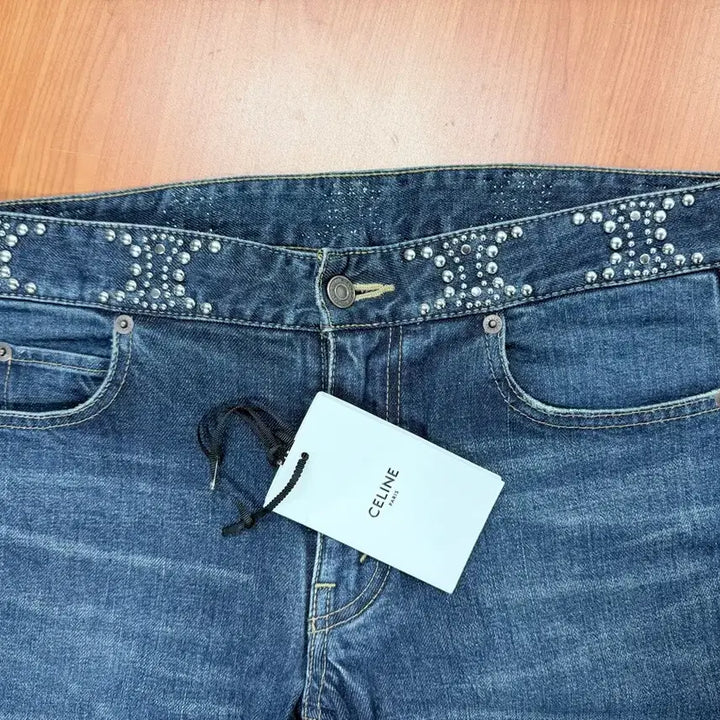 [BUNJANG] Celine Skinny Jeans / 셀린느 허리 징 로고 스키니진 27사이즈