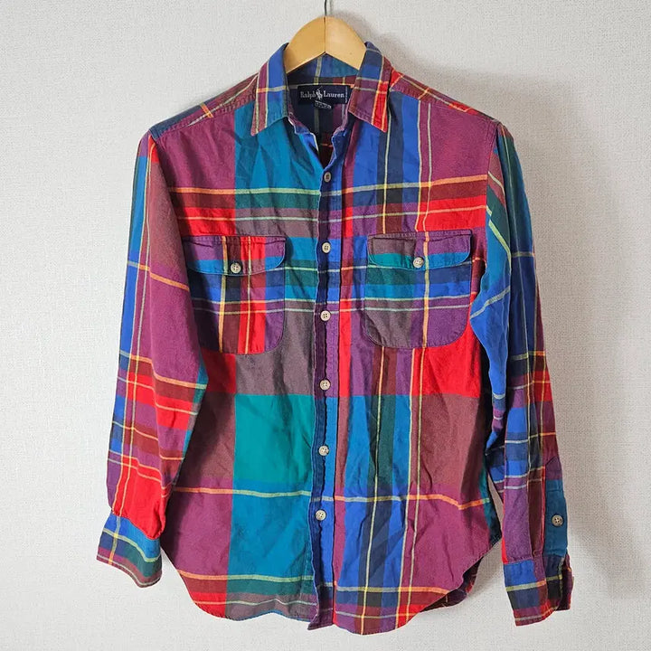 [BUNJANG] 80s Polo Ralph Lauren Plaid Flannel Work Shirt / 80&