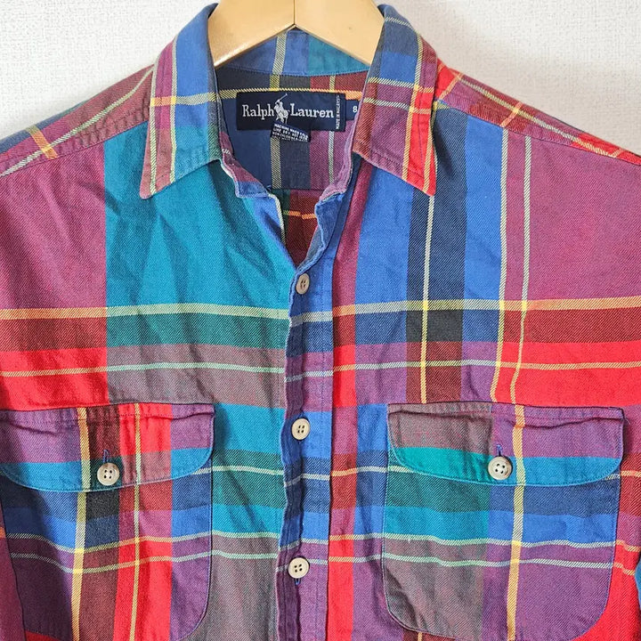 [BUNJANG] 80s Polo Ralph Lauren Plaid Flannel Work Shirt / 80&