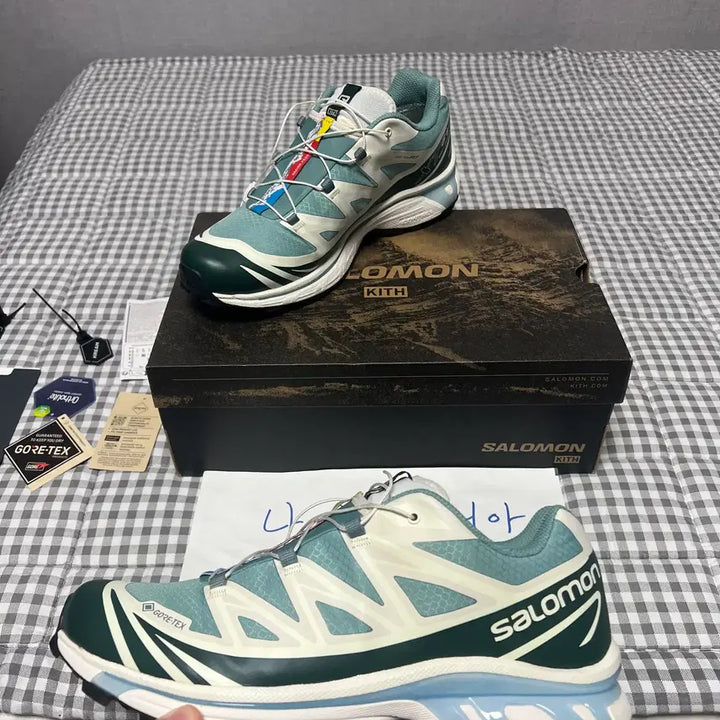 [BUNJANG] Salomon x Kith XT-6 Gore-Tex Trail Sneakers / 275 살로몬x키스 XT-6 고어텍스 트레일 폰데로사 파인 바닐라 아이스