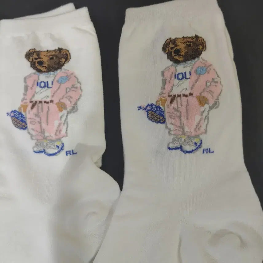 [SOLD OUT] 폴로 랄프로렌 베어 화이트  여성용 양말