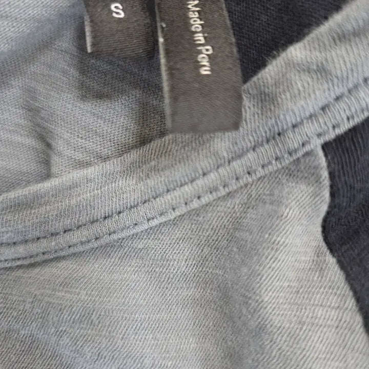 [SOLD OUT] 띠어리 헨리넥 롱슬리브 티셔츠 블루/블랙