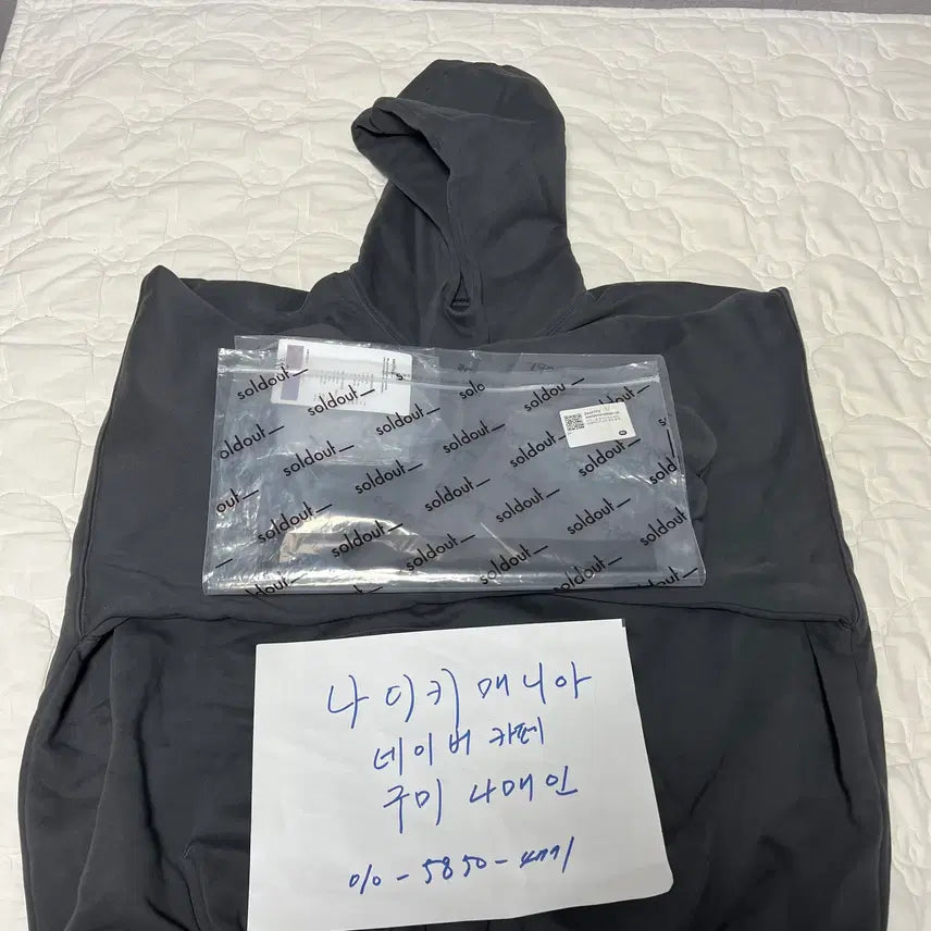 [SOLD OUT] L 이지 갭 엔지니어드 바이 발렌시아가 도브 후드 블랙