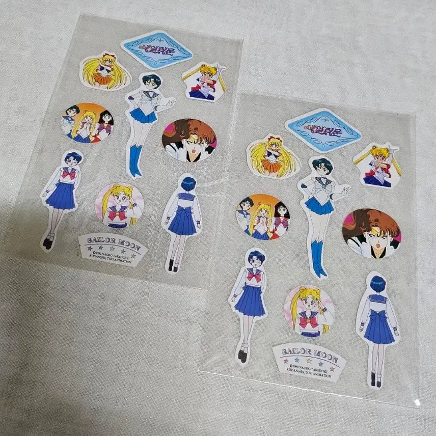 [BUNJANG] Vintage Sailor Moon Sticker Set / 고전문구 세일러문 스티커 마법소녀 레트로 굿즈 다꾸 캐릭터 90
