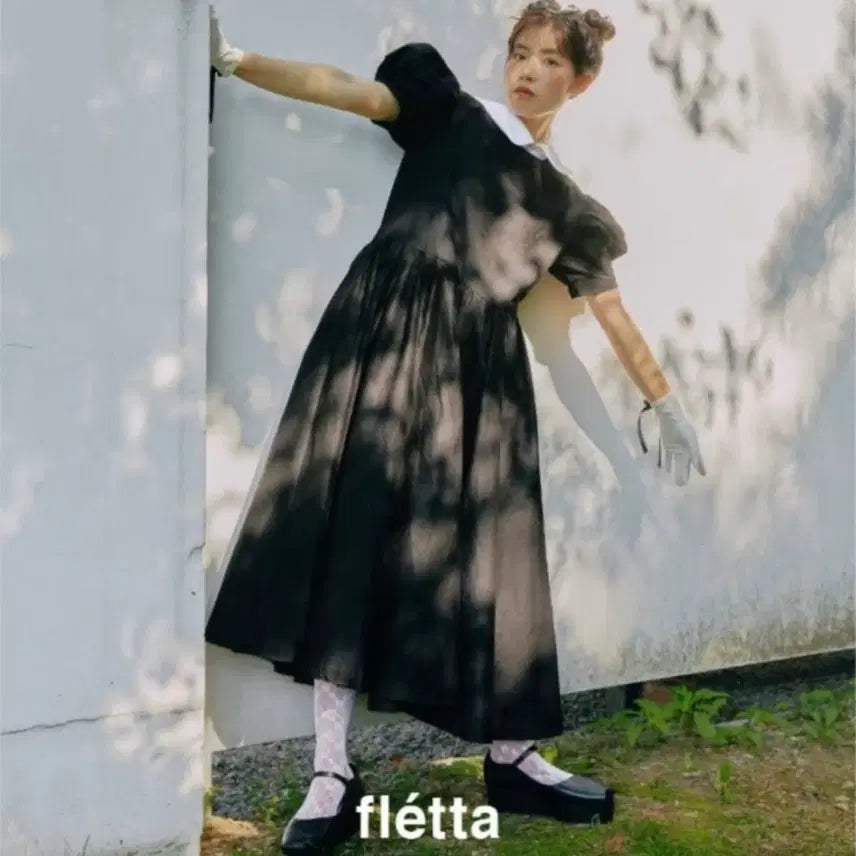 [BUNJANG] Fletta 04 Black Dress / [택O미시착새상품] 플레따 04 드레스 블랙 원피스 fletta 하객룩