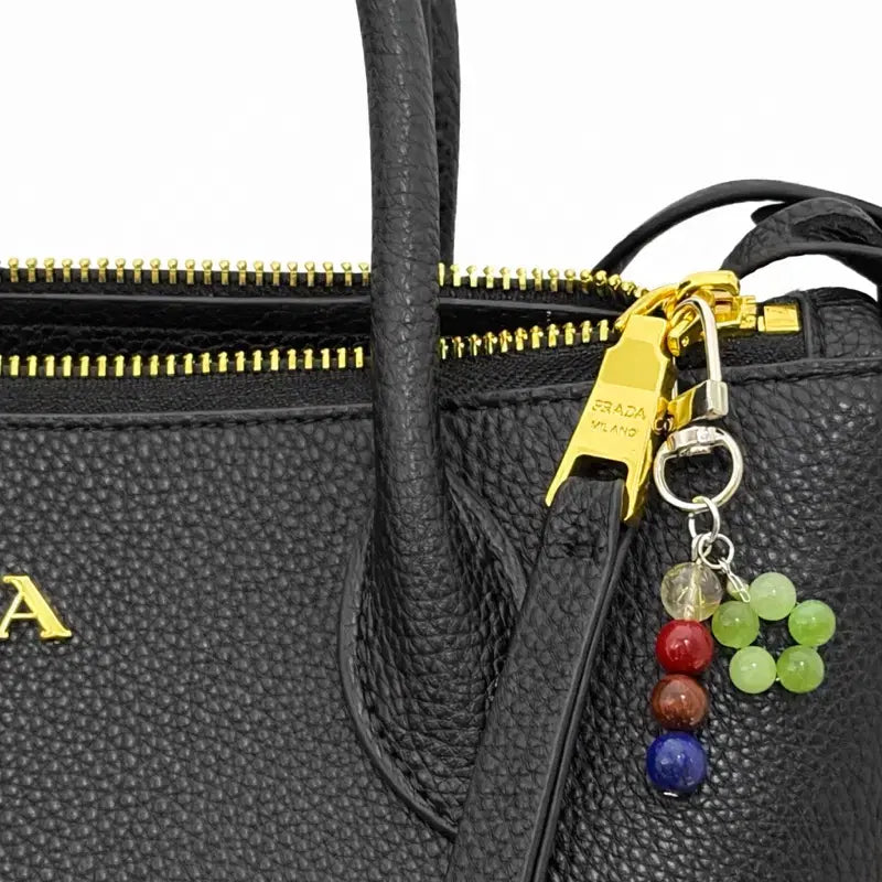 [BUNJANG] Lucky Charm Keyring (Gold Needle Quartz, Tiger&