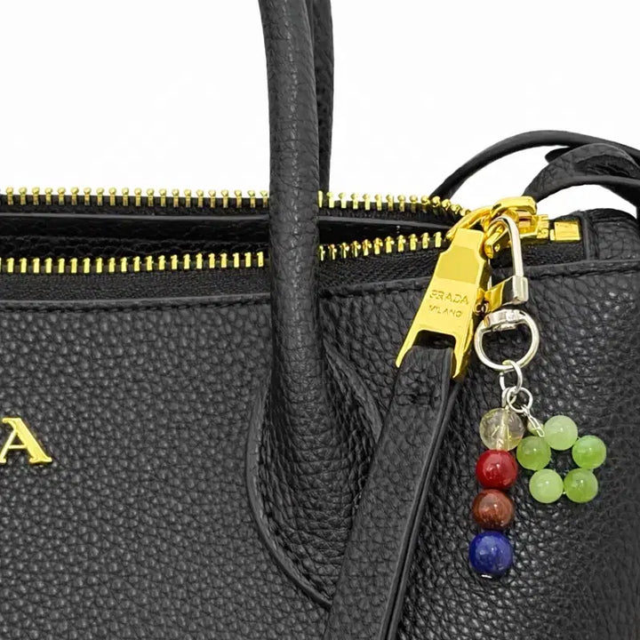 [BUNJANG] Lucky Charm Keyring (Gold Needle Quartz, Tiger&