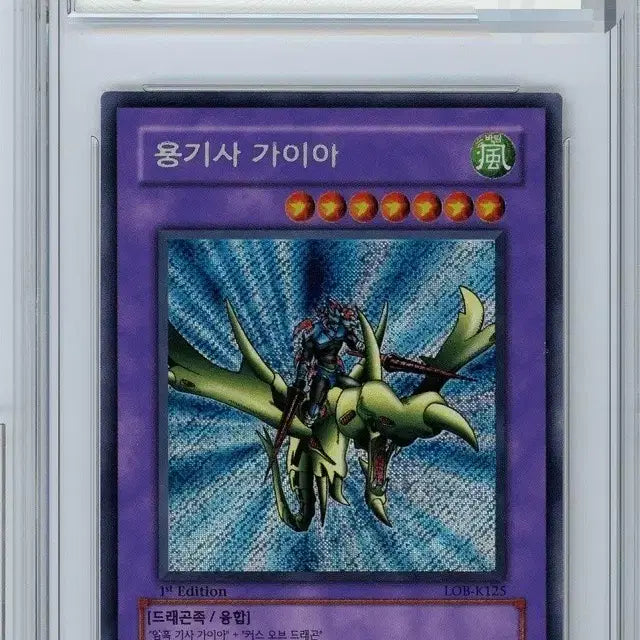 [BUNJANG] Yu-Gi-Oh! Card - Brave-Eyes Shining Dragon - BRG 8 Graded - 1st Edition Secret Rare / 유희왕카드 용기사가이아 BRG8점 사선 시크릿레어1st