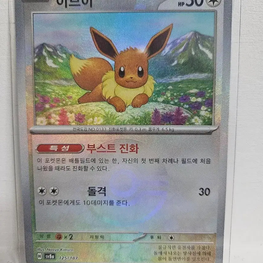 [BUNJANG] Pokemon Card Eevee sv8a 125/187 / 포켓몬 카드 이브이 sv8a 125/187