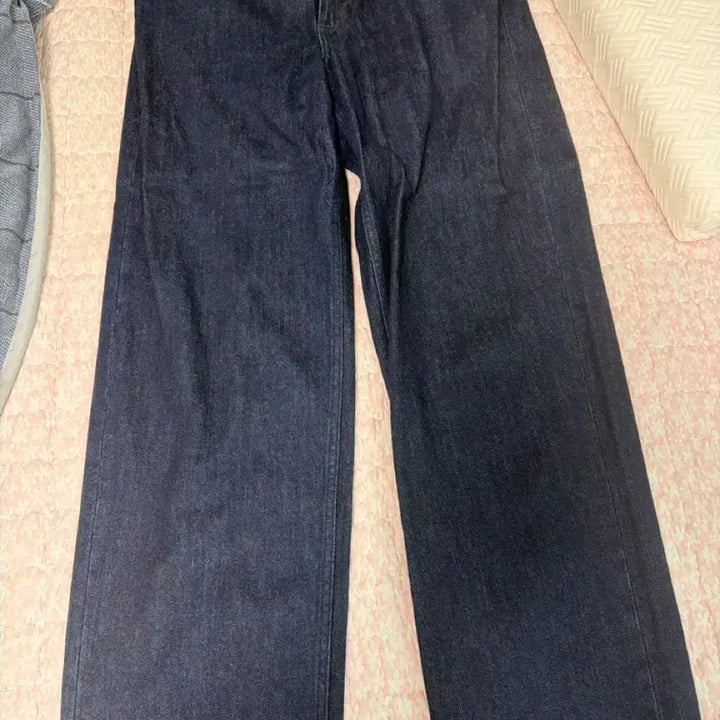 [BUNJANG] Wide Straight Denim Jeans / 와이드 스트레이트 데님 팬츠 블루진