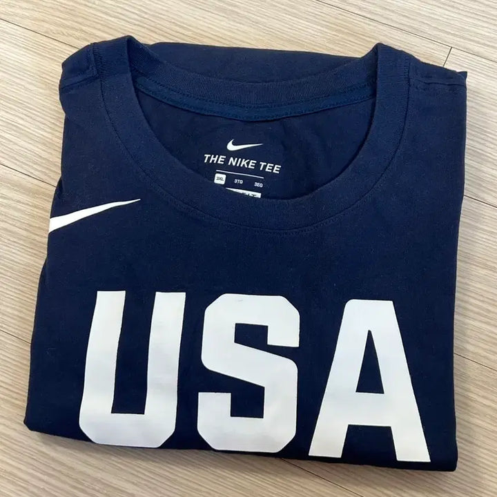 [BUNJANG] Nike Dri-FIT USA Flag Print T-Shirt Navy 3XL / 나이키 드라이 핏 USA 성조기 프린트 반팔 티셔츠 네이비 3XL