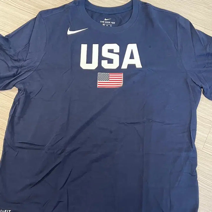 [BUNJANG] Nike Dri-FIT USA Flag Print T-Shirt Navy 3XL / 나이키 드라이 핏 USA 성조기 프린트 반팔 티셔츠 네이비 3XL
