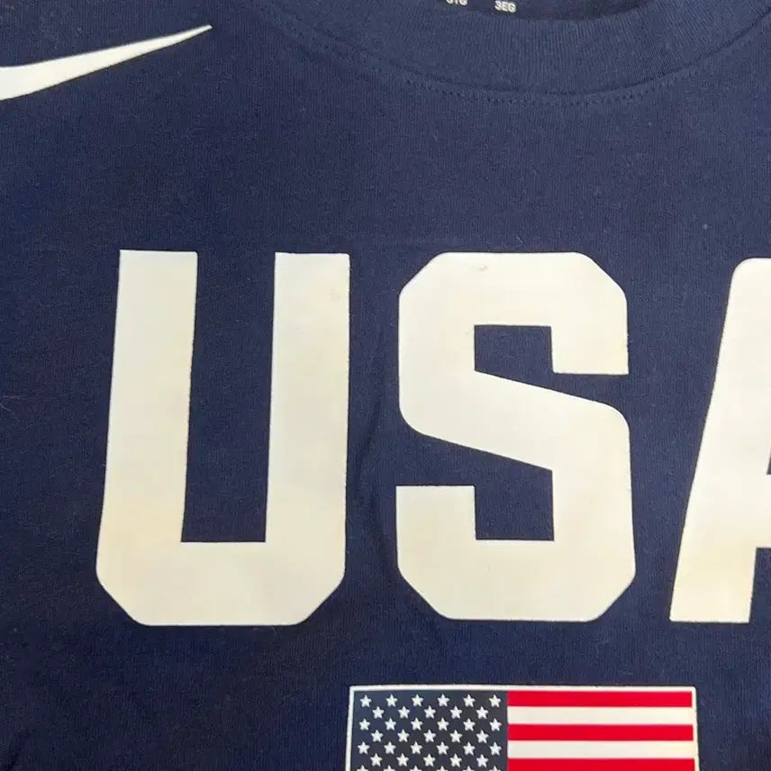 [BUNJANG] Nike Dri-FIT USA Flag Print T-Shirt Navy 3XL / 나이키 드라이 핏 USA 성조기 프린트 반팔 티셔츠 네이비 3XL